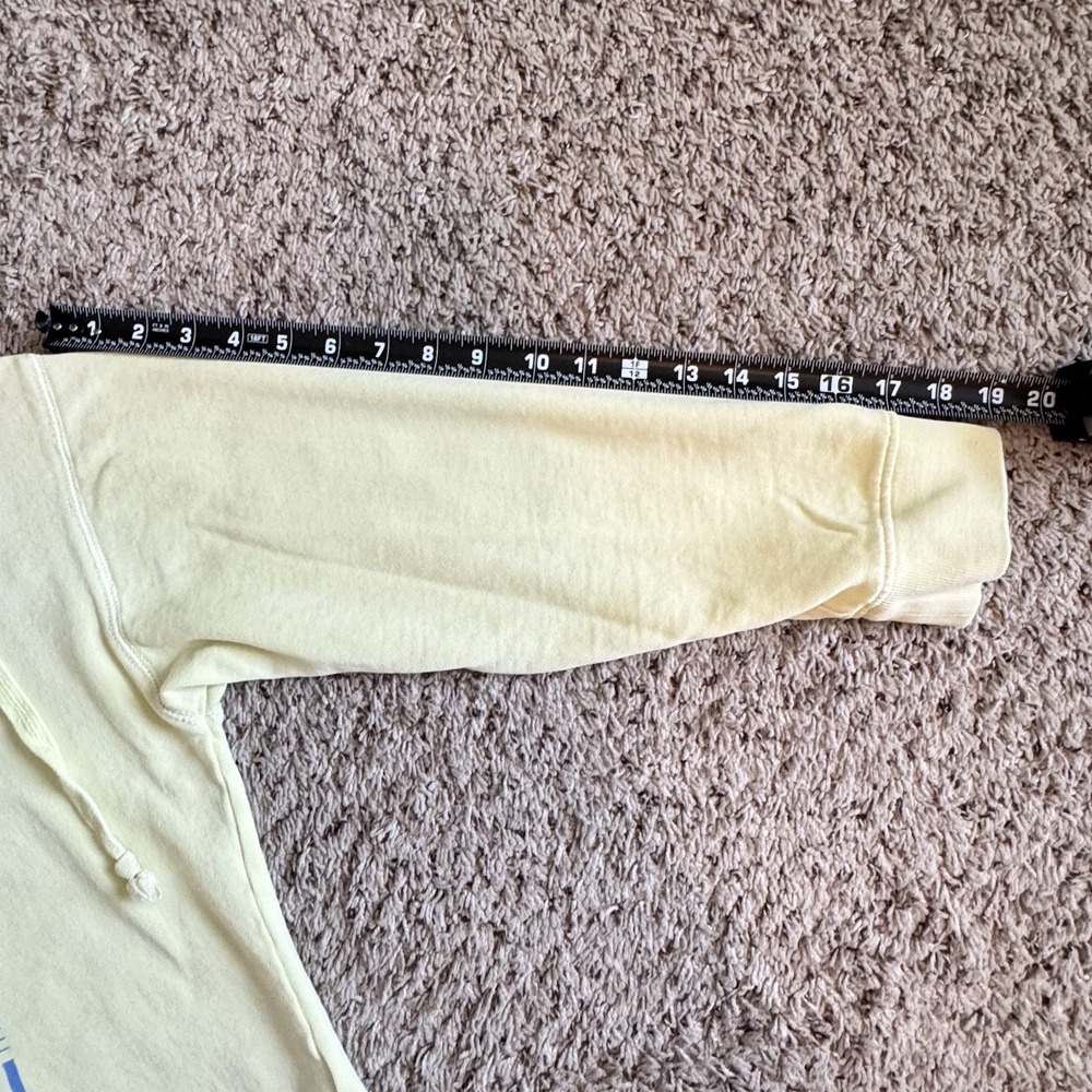Peloton Cropped Hoodie Sweatshirt Size M Pastel Yellow Green‎ Athleisure - Picture 11 of 11